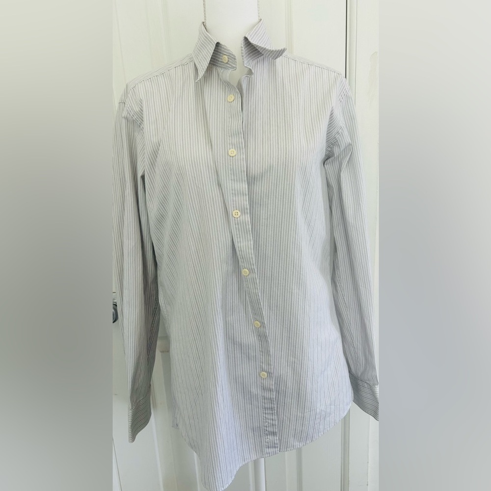 Men's Light Striped Button-Up Shirt